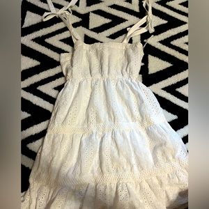Jessica Simpson White Eyelet Summer Mini Dress